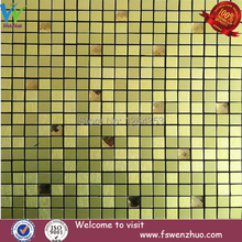 crystal golden diamond mix aluminum panel mosaic tile