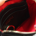 Genuine Leather MINI Coin Purse Women Fashion Cell Phone Pocket Classic Diamond Lattice And Metal Ornament