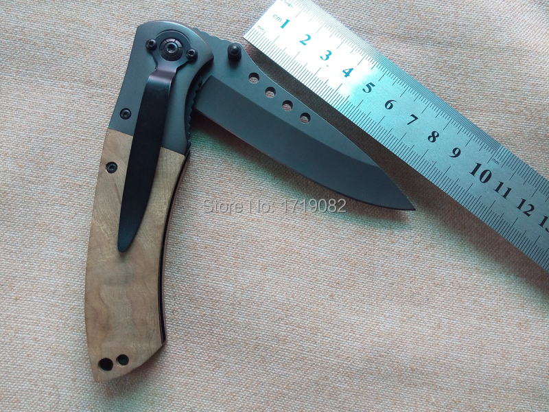 Exquisite Top Quality Browning 328 Wooden handle Outdoor Camping Steel Portable Survival Folding Hunting knives Gift