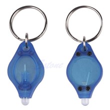 1Pcs Mini Micro Super Bright Light LED Camping Flashlight KeyRing Keychain Torch Lamp with Free Drop