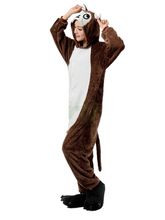New Brown Monkey Couple Winter Kigu Full Sleeve Hoodie Jacket Pajamas Pyjamas