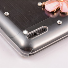 original Floral Rhinestone Case For lenovo A319 luxury Flower Mobile Phone Accessories diamond Crystal bling hard