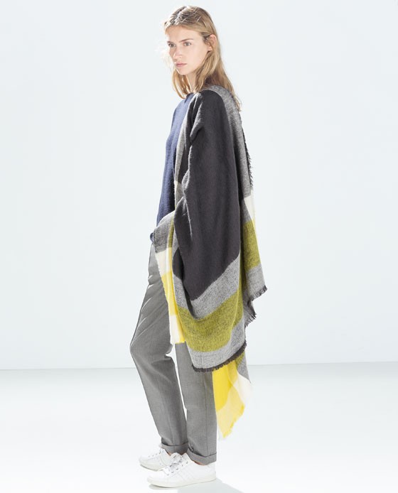 za Winter Women Scarves font b Tartan b font Scarf Pashmina Warp Shawl Acrylic Black Checked