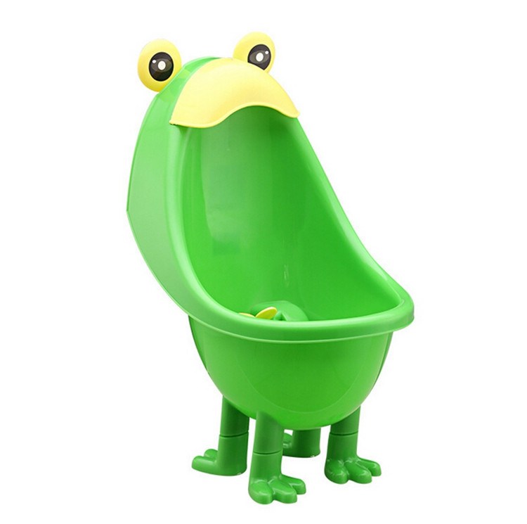 Kawaiii Frog Baby Potty Urinals Boy Cute Children Potty Toilet Training Kids Urinal Plastic Animals Standing Potties With Foot (3)