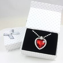 Gift Sets Jewelry with Gift box Heart of Ocean Titanic Crystal Heart Pendants Necklaces Pendants Birthday