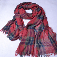 2016 Plaid Style Women Tartan Scarf Cotton Shawls and Scarves Soft Classical Stole Brand New