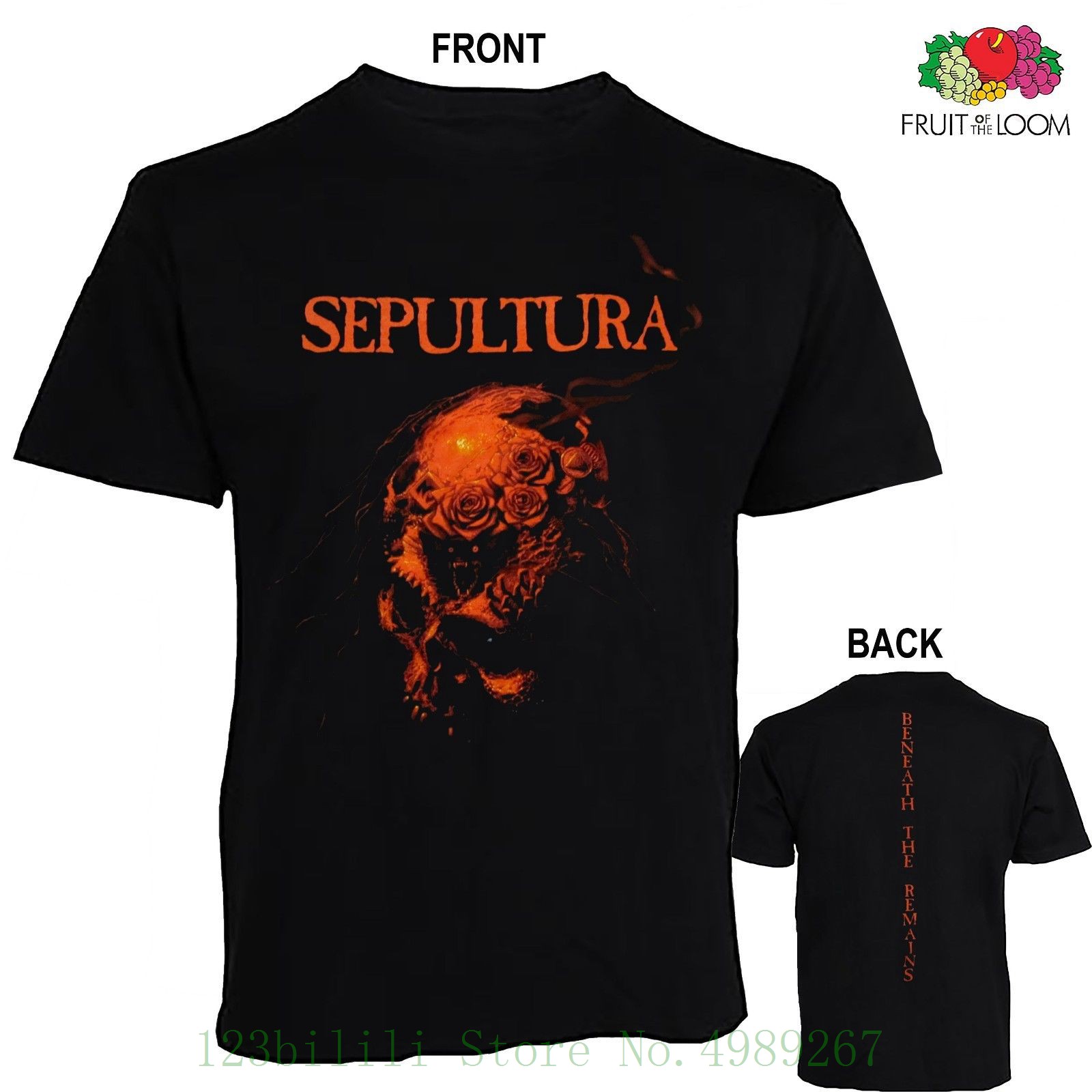 Licencia Oficial-SEPULTURA-raíces 30 años Camiseta metal Cavalera