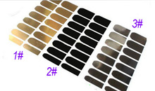 18 Types Smooth Nail Art Beauty Sticker Patch Foils Armour Wraps Decoration Decal Black Silver Gold