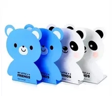 1 pair carton animals strong metal book end designed for kids 6.5 inch 165mm desk accessories organizer Deli 95423