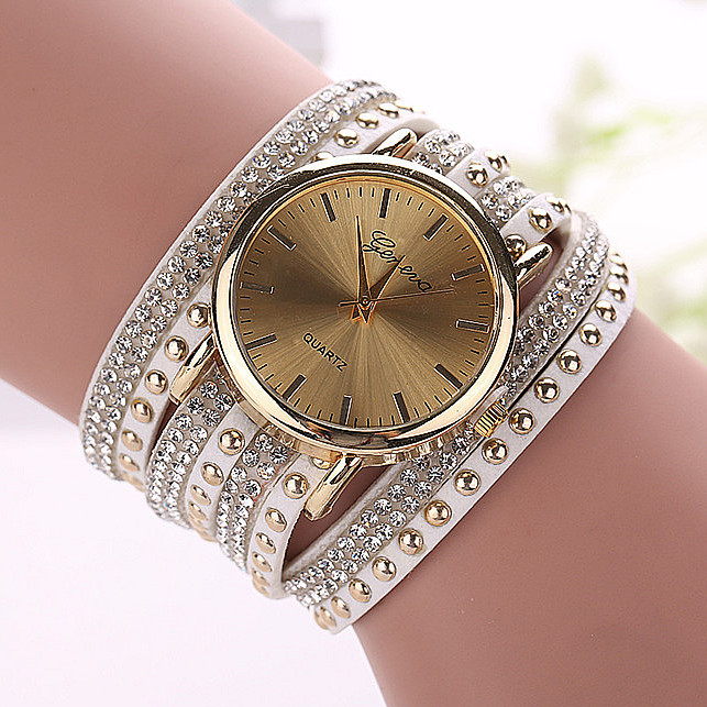 Fashion Casual Geneva Wristwatch Watch Women Gold Bracelet Dress Watch Lady s Quartz