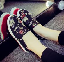HOT Selling!! Woman 2016 Fashion Casual Pregnant Shoes Cloth shoes Flats Loafers Slip On Women’s Flat Shoes Sapato Feminino L133