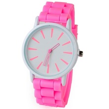 Women Fashion Brand Elegant Colorful Silicone Watch Ladies Girls Dress Quartz Watch Children Clock Saat Relojes