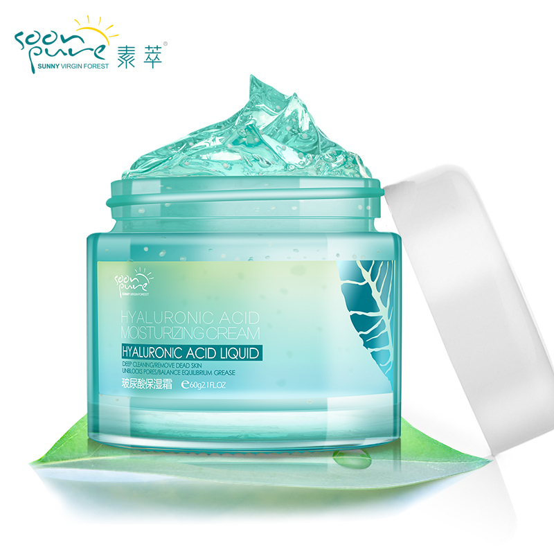 SOON PURE Hyaluronic Acid Moisturizing Face Cream Skin Care Whitening Ageless Acne Treatment Anti Winkles Lift