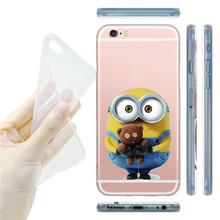 Latest Silicon Cover Despicable Me Yellow Minion Case For Apple iPhone 5 5s 6 6s Soft