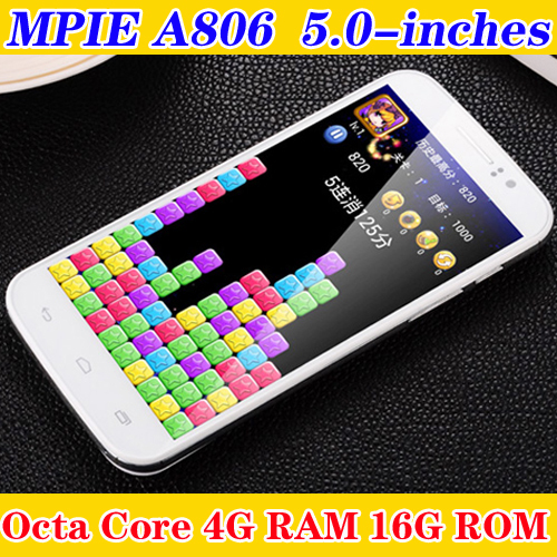 Original Smartphone A806 MTK6595 Octa Core 3G 5 0 inch 1080P 4GB RAM 16GB ROM Dual