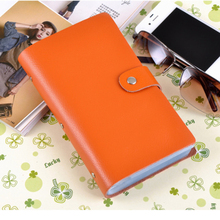 90 Slots Genuine Leather Business Credit Card Holder Case Women Men card holder wallet Card Package