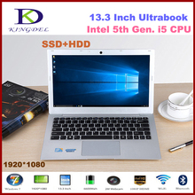 13.3” Ultra slim laptop Intel i5-5200U Dual Core 4GB RAM 128GB SSD,1080P, WIFI, Bluetooth, Metal Case,Windows 10