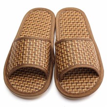Hot Sale Summer Natural Bamboo Home Shoes Flax Antiskid Light Lover Women Men Rattan Mat Bottom
