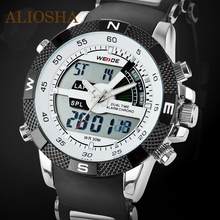 2015 WEIDE Luxury Brand Men diseñador 3ATM impermeable reloj deportivo multifunción de cuarzo Digital LED Backlight relojes militares