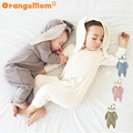 2017 cartoon style animal jumpsuits with long ear baby girl set 5 colour cotton Baby Boy