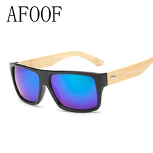 AFOOF 2016 New Fashion Bamboo Sunglasses Men Sun glasses Brand Designer Women Mirror Original Eyewear Oculos de sol Masculino