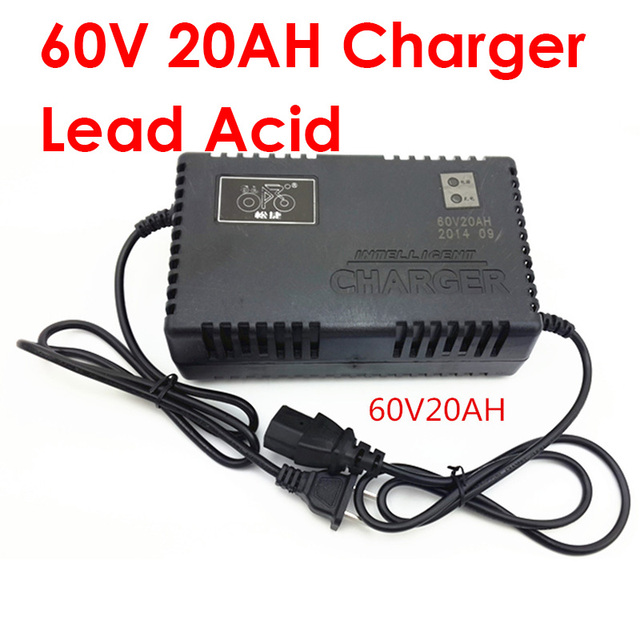 60v 20ah Scooter Lead Acid Battery Charger Electric Bike Power Battery Charger Pc Plug Square E 5688