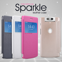 10pcs For OPPO N3 NILLKIN flip cover luxury Sparkle super thin protective Leather Case + Retailed Package