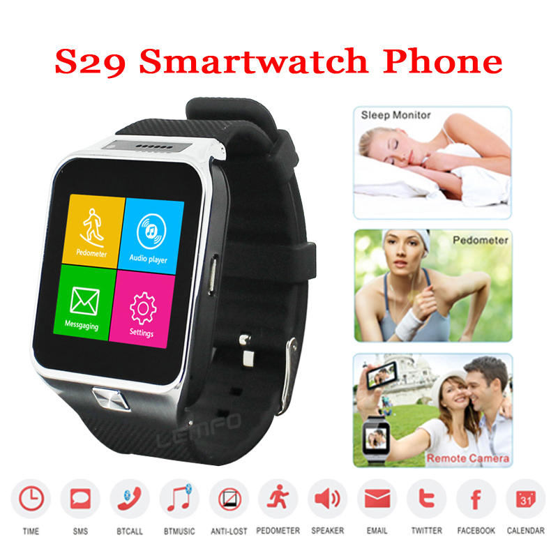 Zgpax s29      bluetooth smartwatch 1,3-  1.54 '' gsm      ios samsung htc 2015  