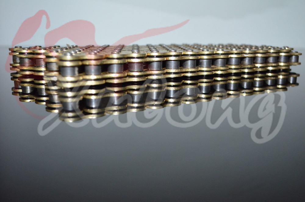 530* 120 Brand New UNIBear Motorcycle Drive Chain 530 Gold O-Ring Chain 120 Links For Honda VFR400R VFR 400 R Drive belts