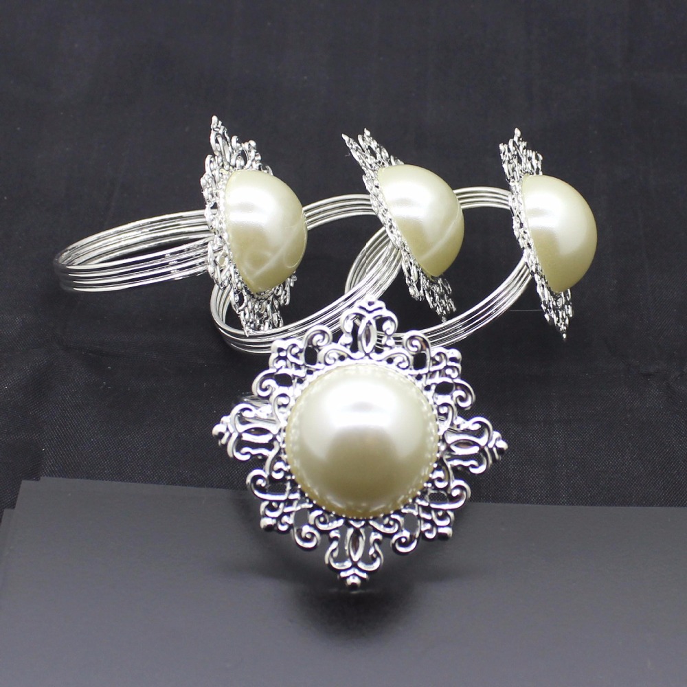 50pcs Diamond Gem Napkin Ring Serviette Holder Dinner Wedding Banquet Decoration Craft New