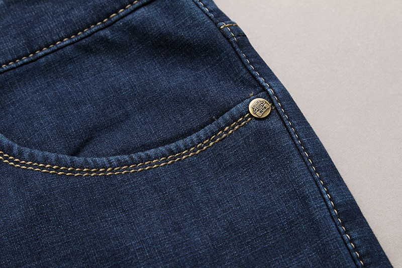 2015 Autumn Winter Fleece Men Jeans High Quality Casual Blue Mid Waist Straight Denim Jeans Long Pants Plus Size AFS JEEP 30~42 (7)