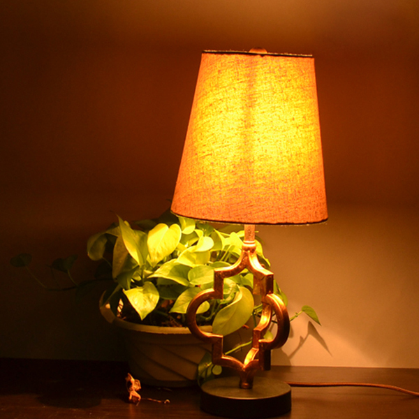Loft vintage glans ijzer stof moderne tafel lampen edison industriële