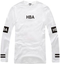 Men’s Hood By Air Long Sleeve T Shirts Man HBA Hip Hop 100% Cotton O Neck T-shirts Been Trill Couple Lovers Camisetas Clothing