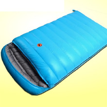 Ultralight Waterproof camping double sleeping bag winter/autumn duck down