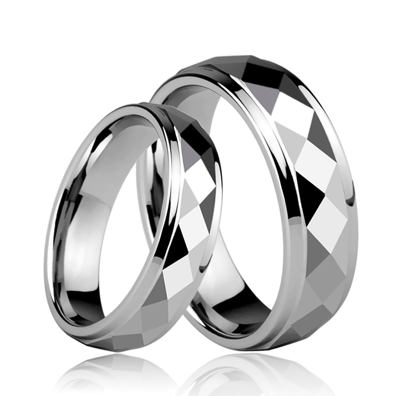 Prism wedding rings