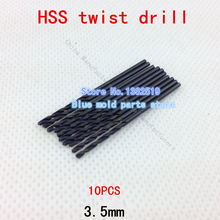 Nuevo 10 unids 3.5 mm miniatura brocas para herramientas de metal taladro de perforación taladro eléctrico broca máquina