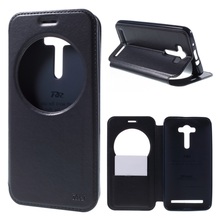 Roar Korea Noble Series Luxury Window View Leather Phone Bag Stand Case Cover Shell for Asus