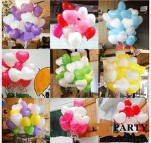 Nuevo 8 pulgadas en globo de látex amor globos del corazón grueso globos del banquete de boda suministros decoración de la boda aniversario baloon baloes