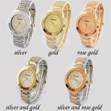 2016 Hot Sale Top Brand Womens Watches Stainless Steel Strap Alloy Quartz Watches Wholesale Relogio Feminino Dress Clock Hours