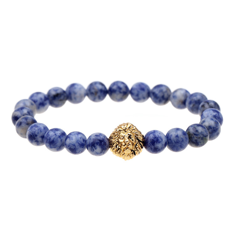 Bead bracelet buddha bracelet pulseiras masculinas natural stone lion bracelet men pulseras hombre bracciali uomo mens