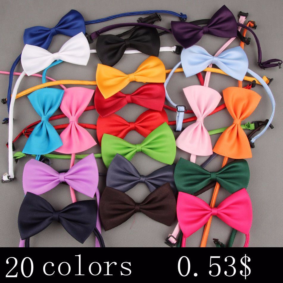 New Formal commercial bow tie male solid color marriage bowties for men candy color butterfly cravat