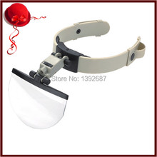 2x, 3.8x, 4.5x, 5.5X Multi casco Magnifier cabeza de la lupa con luz LED MG81003