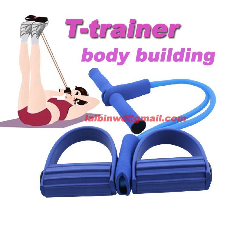 waist reducer soft body trimmer T trainer resistance tube pedal exerciser body building equipment for man