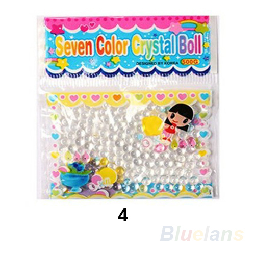 10bag lot Pearl shaped Crystal Soil Water Beads Mud Grow Magic Jelly balls wedding Home Decor