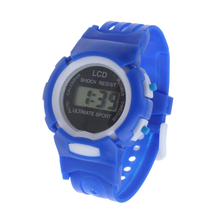 New Design Boys Girls Student Time Sport Electronic Digital LCD Wrist Watch free shipping 