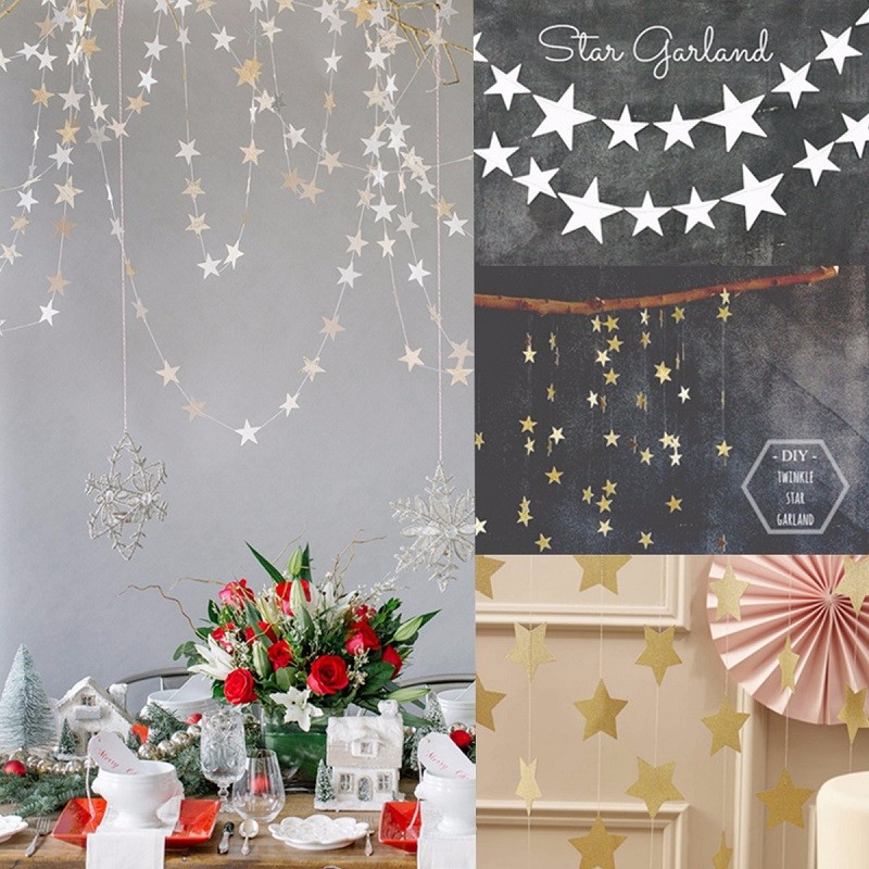 1pcs star shaped paper garlands 4m colorful bunting home 1pcs star shaped paper garlands 4m colorful bunting home