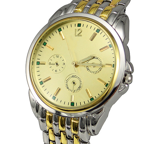 2015 Men Stainless Watches Luxury Brand Hot Gold Silver Fashion Dress Watches Quartz Wristwatch