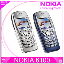 Original NOKIA 6100 Mobile Cell Phone Unlocked GSM Triband Refurbished 6100 Cellphone Cheap Phone free shipping