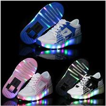 Children Sneakers with Wheels 2016 Spring Summer Mesh Light Breathable Child Heelys Roller Shoes with Wheels