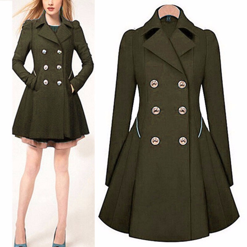 2015 Women Autumn Winter Woolen Long Sleeve Overcoat Designer Slim Fit Coat Zanzea Femininas Clothes S-XXL (14)